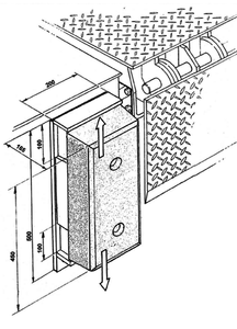 Zderzak gumowy ruchomy 200x500x165mm z opcją przesuwu 200mm