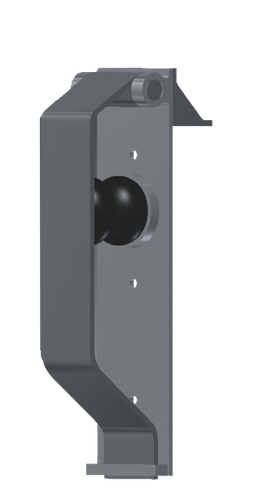 Zderzak stalowy sprężynowy 600 mm