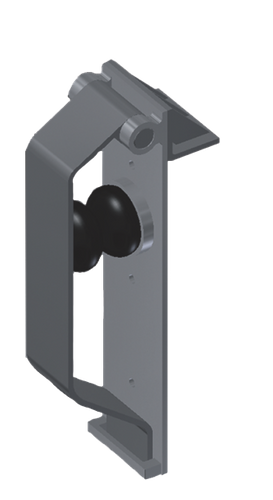 Zderzak stalowy sprężynowy 600 mm