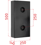 Odbój gumowy do rampy 250x500x140mm