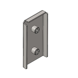 Osłona stalowa na odbojnice rampowe 250x500x100 lub 250x500x140 mm