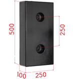 Odbojnice gumowe do ramp 250x500x100mm