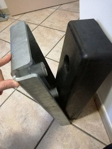 Osłona stalowa na odbojnice rampowe 200x450x100 mm