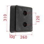 Odboje do ramp 260x310x100mm